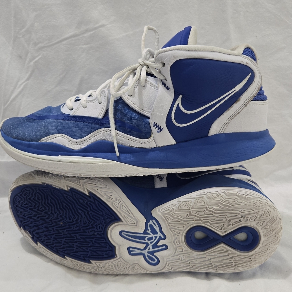Nike Kyrie Irving Blue and White Athletic Sneakers